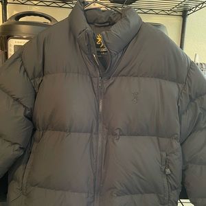 Mens black browning jacket XL
